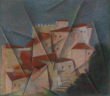 Roberto Iras Baldessari (Innsbruck 1894 - Rom/Roma 1965) Paesaggio futurista,...