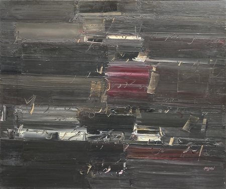 Piero Ruggeri (Torino 1920 - Avigliana 2009) Paesaggio, 1980;Olio su tela, 90...