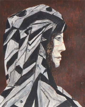 Arturo Carmassi (Lucca 1925 - Fucecchio 2015) Silvana, 1970;Olio su tela, 50...