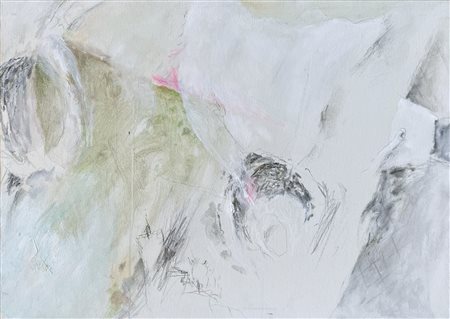 Mario Raciti (1934) Mitologia, 1989; Tecnica mista su tela, 50 x 70 cm...