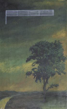 Davide Klamen (1961) Senza titolo, 1989;Olio su tela, 41 x 25 cm, al retro...