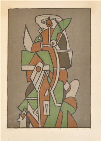 Frantisek Gross (Prag/Praga 1909 - 1985) Übu Roi, 1972;Litografia a col. su...