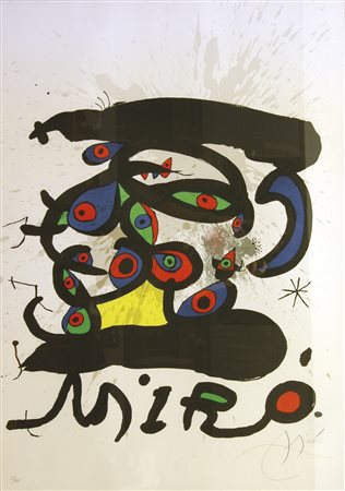 Joan Miró (Barcelona 1893 - Palma de Mallorca 1983) Senza titolo,...