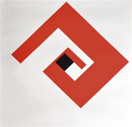 Bruno Munari (1907 - 1998) Negativo-Positivo, 1950-1970;Serigrafia a col. su...