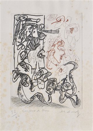 Pierre Alechinsky Serpent de terre, 1962;Acquaforte su carta, 23,5 x 17,5 cm,...