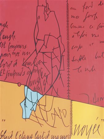 Valerio Adami (1935) Senza titolo;Litografia a col. su carta, 100 x 74,5 cm,...