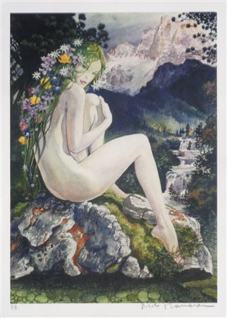 Milo Manara Senza titolo;3 litografie a col. su carta, cadauna circa 38 x...