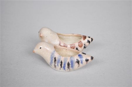 Marcello Fantoni Due colombine (sale e pepe), Anni ’50;In ceramica smaltata,...