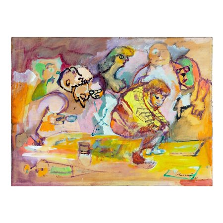 Mino Maccari, Pittore astrattista con critici