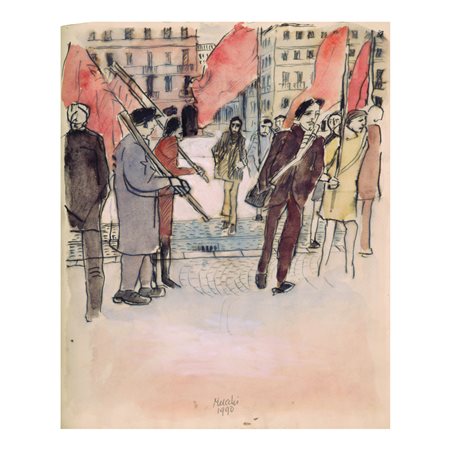 Gabriele Mucchi, Dimostranti di Biella