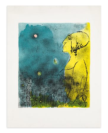 FRANCO ROGNONI (1913-1999) - Città di notte N.4, 1982