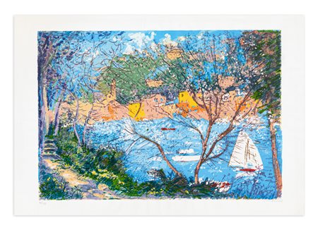 MICHELE CASCELLA (1892-1989) - Vele a Portofino, 1982