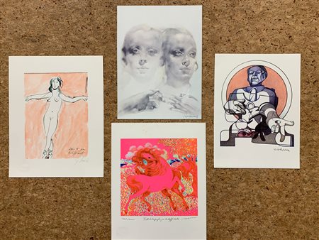 AUTORI VARI (MANZÙ, VESPIGNANI, SASSU E BODINI) - Lotto unico composto da 4 opere