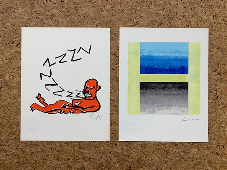 AUTORI VARI (SANTOMASO E CALDER) - Lotto unico composto da 2 opere