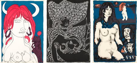 TONO ZANCANARO (1906-1985) - Lotto unico composto da 3 litografie