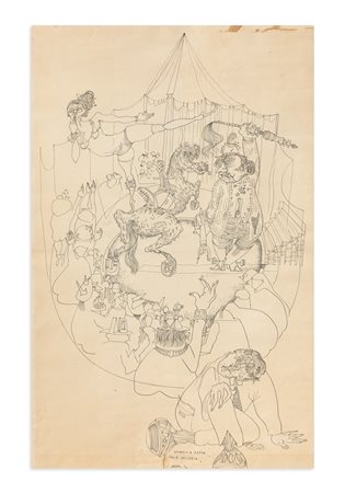 ALBERTO LONGONI (1921-1991) - Omaggio a Kafka dalla galleria, 1954