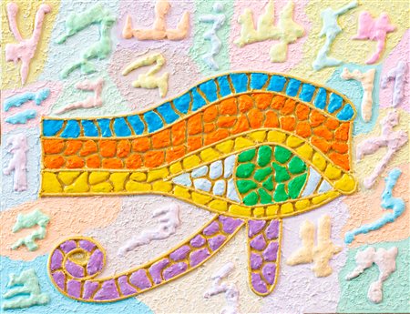 FRANCESCO FASANO (1966) - Prafrasando sull'occhio di Orus e alcuni numeri leratici, 1990