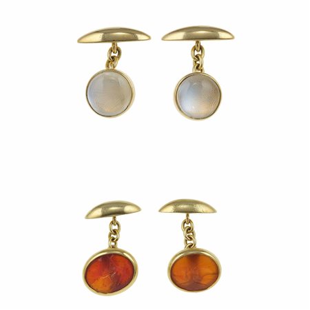 Bulgari. Due paia di bottoni da polso