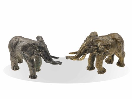 M. Buccellati. Due elefanti