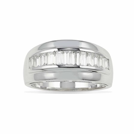 Anello con diamanti taglio baguette per ct 1.20 circa