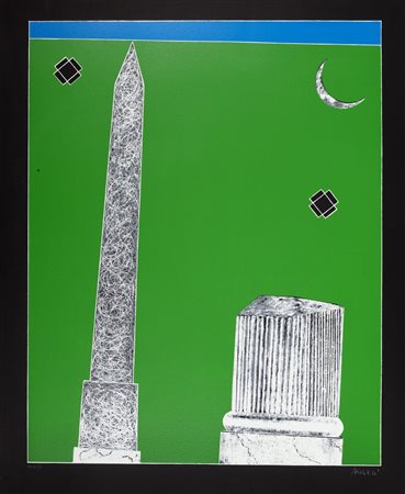 Franco Angeli (Roma 1935-1988)  - Obelisco