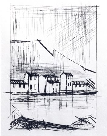 Bernard Buffet (Parigi  1928-Tourtour 1999)  - Naples, 1959