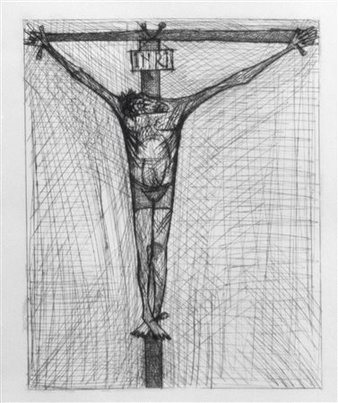 Bernard Buffet (Parigi  1928-Tourtour 1999)  - Les chants de Maldoror, 1952