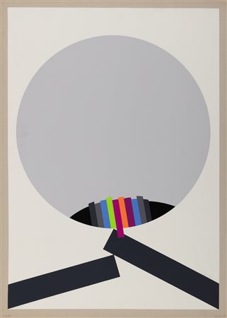 Eugenio Carmi (Genova 1920-Lugano 2016)  - Tondo grigio, 1971