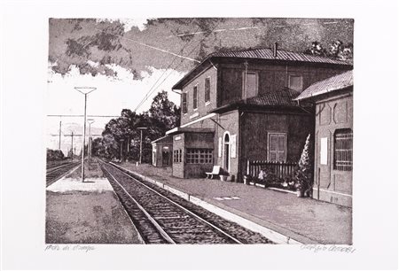 Sergio Ceccotti (Roma 1935)  - Stazione, 1979