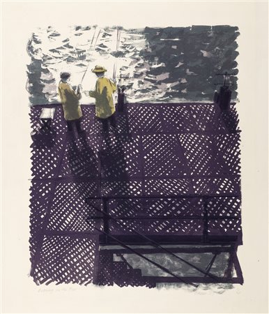 Bernard Cheese - Evening on the pier, 1957