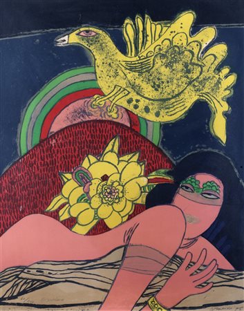 Corneille (Guillaume Cornelis Van Beverloo, Liegi 1922-Auvers-sur-Oise 2010)  - Exotisme, 1975