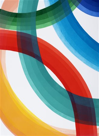 Piero Dorazio (Roma 1927-Perugia 2005)  - Europa unita - Francia 2, 1994