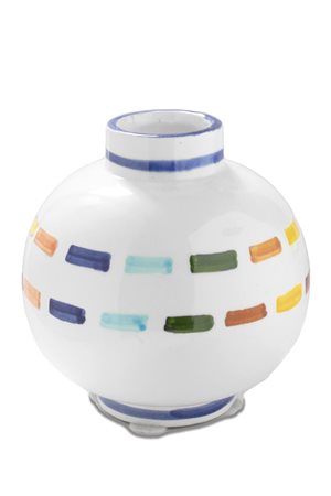 Piero Dorazio (Roma 1927-Perugia 2005)  - Piccolo vaso tratteggiato