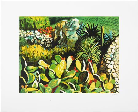 Renato Guttuso (Bagheria 1911-Roma 1987)  - Cactus