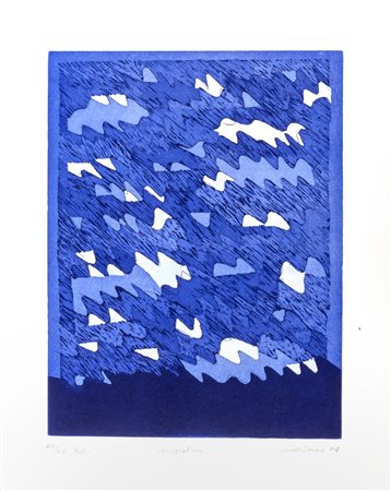 Angelo Moriconi (Fossato di Vico 1932-Roma 1977)  - Migration, 1974