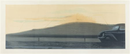 Piero Guccione (Scicli 1935-Modica 2018)  - Prima del tramonto, 1976