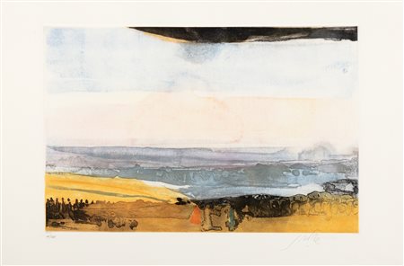 Piero Guccione (Scicli 1935-Modica 2018)  - Paesaggio