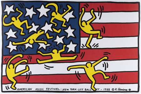 Keith Haring (Reading 1958-New York 1990)  - American music festival