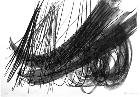 Hans Hartung (Lipsia 1904-Antibes 1989)  - L 2, 1973