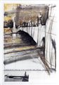 Christo (Gabrovo 1935-New York  2020)  - Wrapped bridge, Project for le Pont Alexandre III, Paris, 1977