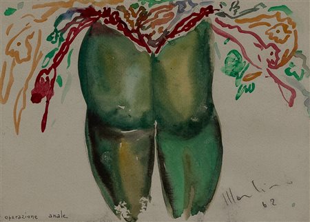 ALDO MONDINO Operazione anale, 1962