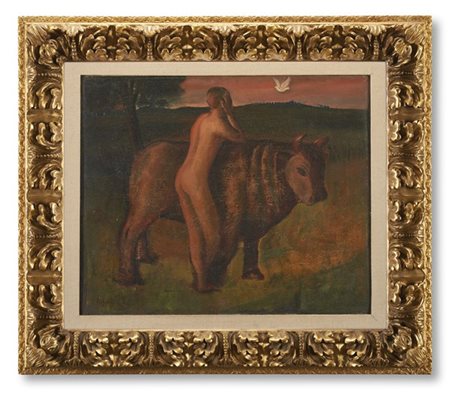 Scipione "Contemplazione (Tramonto)" 1928 circa
olio su tela
cm 47,5x59
Firmato