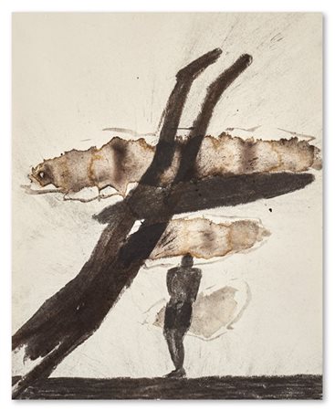 Antony Gormley "Untitled" 1984
sangue e carboncino su carta
cm 39x31,5

Provenie