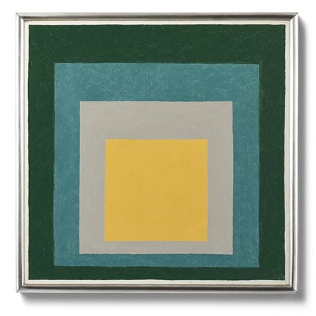 Josef Albers "Homage to the Square" 1964
olio su masonite in cornice originale
c