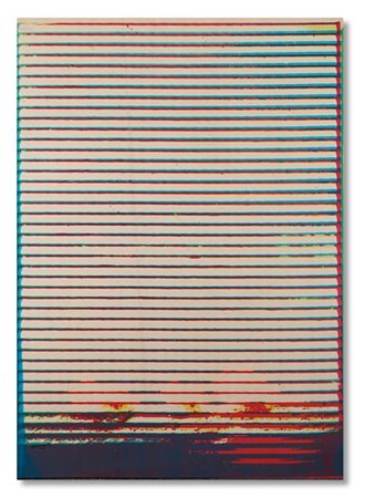 Alain Jacquet "Feu de Bengale" 1966
serigrafia su tela vinilica (pezzo unico)
cm