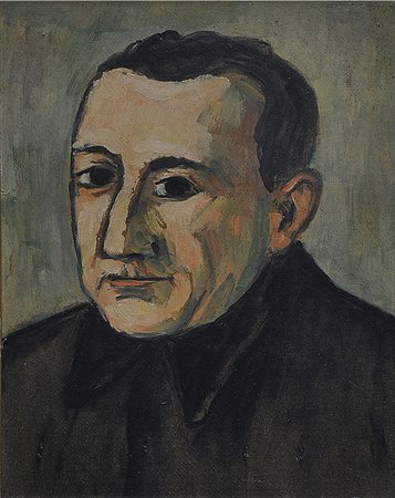 FIORENZO TOMEA (1910-1960) Don Martino 1954 Olio su cartone 39x29,4 cm....