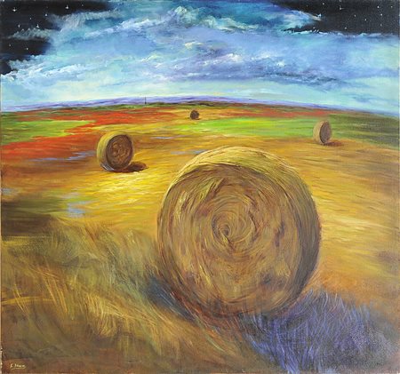 EDOARDO BRIGHENTI (1958-2006) … Dopo 1985 Olio su tela 165,5x155,5 cm. Firma...