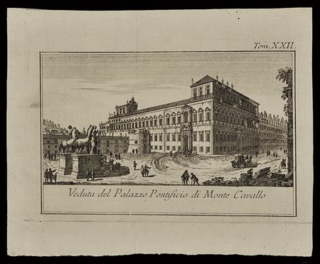 GIUSEPPE VASI (17101782)? Veduta del Palazzo Pontificio di Monte Cavallo...
