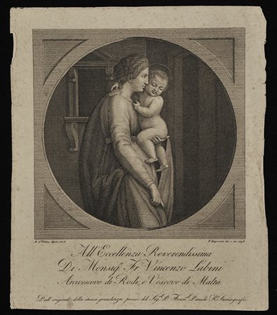 F. IMPERATI (FINE XVIII – INIZIO XIX SECOLO) Madonna con Bambino (da...