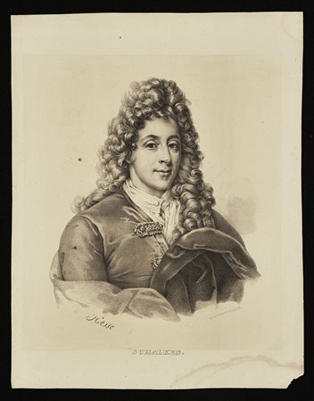 HENRI-JOSEPH HESSE (1781-1849) Ritratto di Godfried Schalken Stampa su carta...